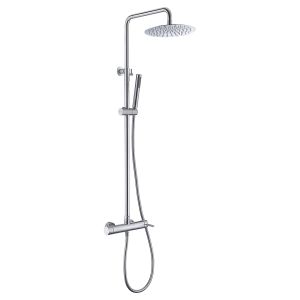 Coluna de duche extensível exterior/interior em aço inox. S304 monocomando