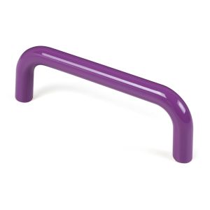 Puxador abs 96mm roxo brilhante, lote com 50