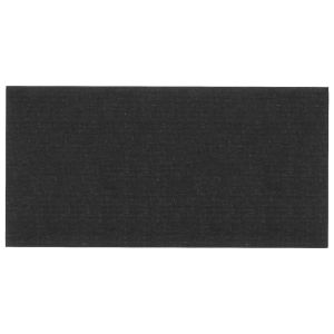 vidaXL paneles de pared 12 uds tela negro 30x15 cm 0,54 m²