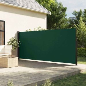 Toldo lateral retrátil 170x300 cm verde-escuro egw725346