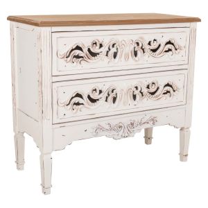 Cômoda de madeira branca 86x38x76