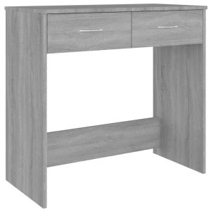 Secretária 80x40x75 cm derivados de madeira cor cinzento sonoma