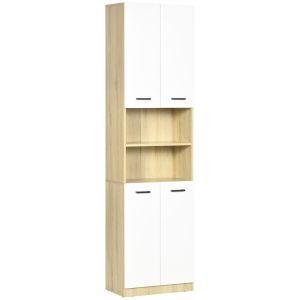 Coluna casa de banho 53x33,5x195,7 cm multicolor kleankin