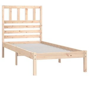 vidaXL estructura de cama madera maciza de pino 75x190 cm