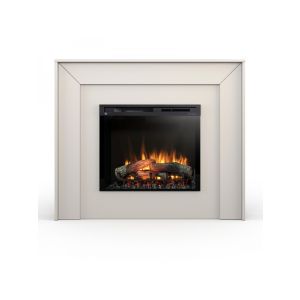 Zuni - lareira elétrica autônoma com aquecimento de piso LED 28"  caxemira