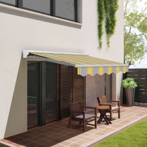 Toldo manual retrátil 4x2,5m agb poliéster – semicofre
