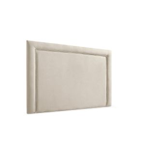 Cabeceira estofada regina aqualine 190x115x5 cm - bege torrado - moonia