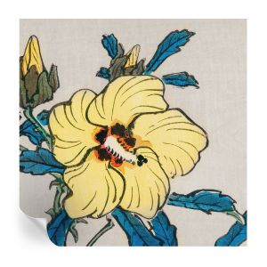Papel parede adesivo flor amarela 250x250 tulup