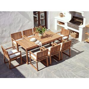 Conjunto de refeição  castanho sassari ii premium