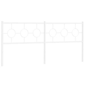 vidaXL cabecero de metal blanco 193 cm