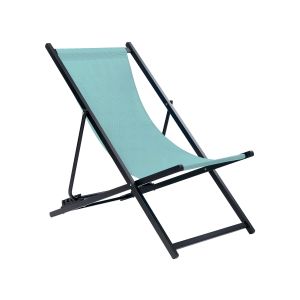 Cadeira de praia dobrável locri ii metal turquesa