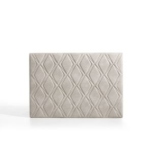 Cabeceira rubí para cama de 135 de tela branco roto 154x115x8. Matris