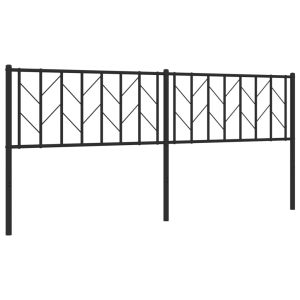 vidaXL cabecero de metal negro 193 cm