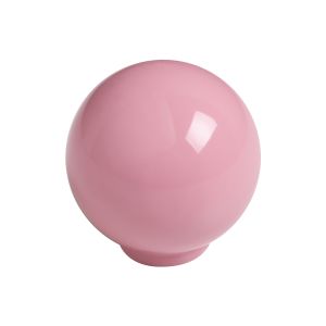 Puxador esfera de abs 24mm rosa brilhante, lote com 75