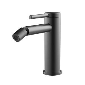Kibath torneira monocomando para bidé gun metal antracite em latão