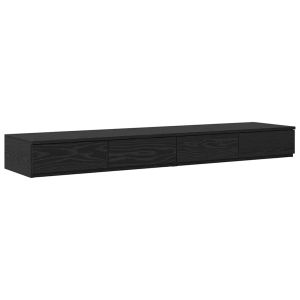 Casa lúmina - mesita de noche negro madeira  140 x 36,5 x 16,5 cm