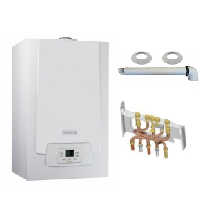 Caldeira de condensação a gás, completa de dietrich mpx mi slim 33 kw