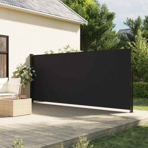 Toldo lateral retrátil 160x300 cm preto egw135544