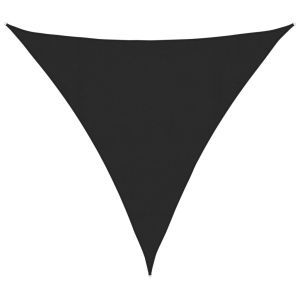 vidaXL toldo de vela hdpe negro 160 g/m² 4x4x4 m