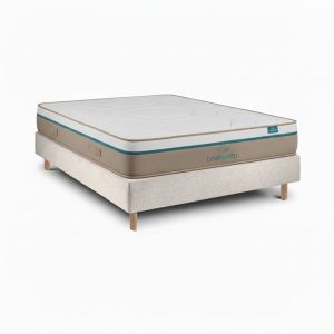 Leafsleep conjunto spring visco e sommier pearl 190x80 cm