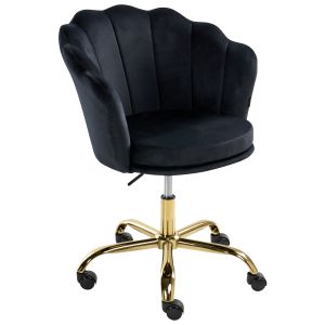Cadeira home office monticello veludo preto