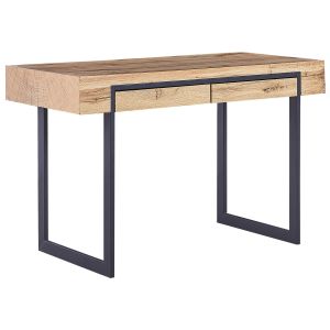 Secretária vida 120 cm 55 cm com arrumação castanho claro