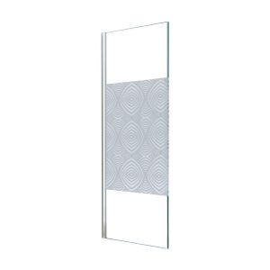 Ondee - porta uimi - painel de duche fixo - cromado - 90x210cm