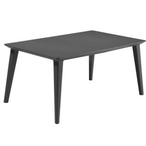 Keter mesa lima jardim  160 cm grafite wxdxh cm 157x98x74
