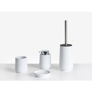Conjunto de 4 acessórios para a casa de banho suches branco