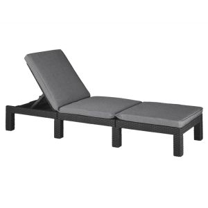 Bain de soleil - allibert by keter – daytona – em resina imitação rattan tr