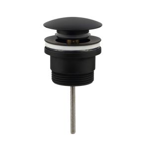 Kibath válvula click clack para lavatorios acabamento preto fosco em latão