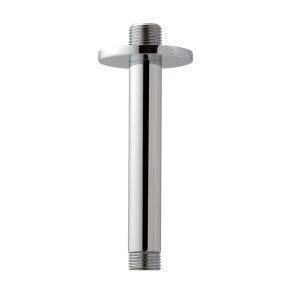 Kibath braço chuveiro redondo para montagem no teto 20cm cromado brilhante