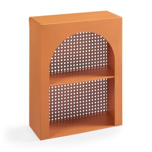 Prateleira de parede jäller metal 40x30x13 cm laranja [en.casa]