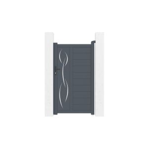 Pacote de portão de jardim life 1m h.180cm + 2 postes a.190cm alumínio