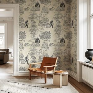Papel de parede papel verdadeiro 100% vegan | bigfoot | 200x280cm(8 folhas)