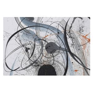 Papel de parede tecido não tecido 312x219 abstração expressiva tulup