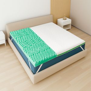 The white stone sobrecolchão 80x190 em memory foam breeze com 9 zonas