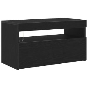 Móvel de tv - helloshop26 - móvel de tv retangular moderno - carvalho preto