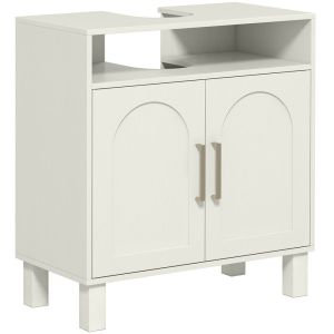 Móvel debaixo de lavatório 60x30x63 cm color beige Homcom