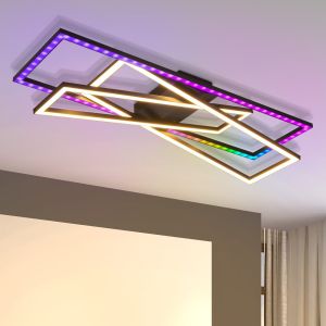 Nettlife candeeiros de teto LED preto 75x23.5 ip20