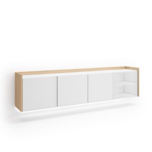 Móvel de tv, 207x35x50cm, suspensos, LED rf4831