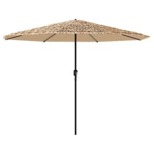 Helloshop26 - guarda-sol de jardim quadrado - 324 x 324 x 247 cm - com LED