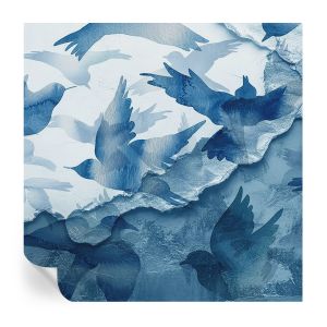 Papel parede adesivo pássaros dinâmicos 250x250 tulup