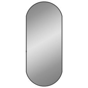 Espelho de parede 70x30 cm oval preto