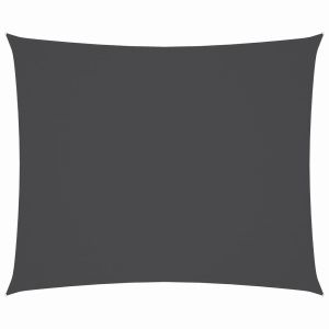 vidaXL toldo de vela rectangular tela oxford gris antracita 3x4 m