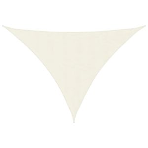 Para-sol estilo vela em tecido oxford triangular 5x5x6 m creme