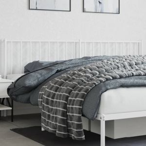 Cabeceira de cama 200 cm metal branco ptob4316