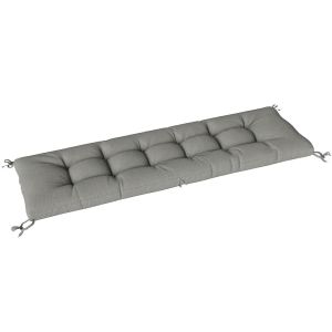 Almofada para banco 198x65x13 cm poliéster, aLGodão pp color gris Outsunny