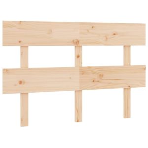 vidaXL cabecero de cama madera maciza de pino 124x3x81 cm