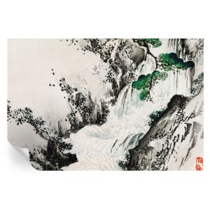 Papel de parede vinílico cachoeira da natureza 104x152 tulup
